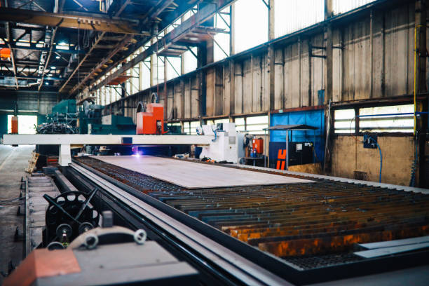 Large empty industrial warehouse space.
